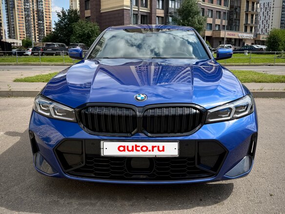 2022 BMW 3 серии 320i VII (G2x) Рестайлинг, синий - вид 2