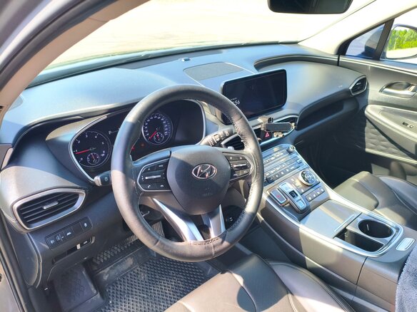 2021 Hyundai Santa Fe IV Рестайлинг, серый, 3900000 рублей - вид 9