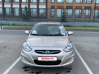 2012 Hyundai Solaris I, бежевый, 1200000 рублей, вид 1