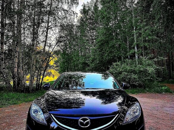 2011 Mazda 6 II (GH) Рестайлинг, чёрный, 1350000 рублей