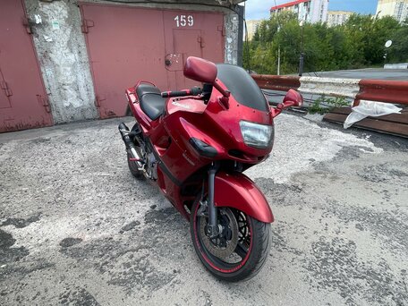 2002 Kawasaki ZZR 400, красный, 369000 рублей, вид 3