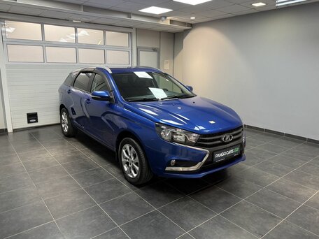 2021 Lada (ВАЗ) Vesta SW I, синий, 1215000 рублей, вид 3