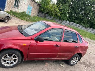 2007 Lada (ВАЗ) Kalina I, красный, 160000 рублей, вид 3