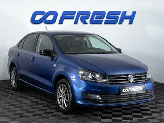 2019 Volkswagen Polo V Рестайлинг, синий, 1368000 рублей, вид 1