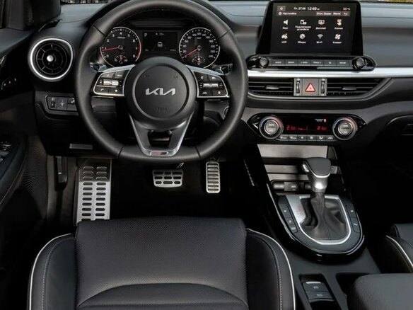 2022 Kia Cerato IV Рестайлинг, синий, 3370000 рублей - вид 8