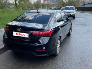 2017 Hyundai Solaris II, чёрный, 1100000 рублей, вид 4