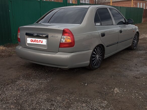 2008 Hyundai Accent ТагАЗ II, бежевый, 400000 рублей - вид 6