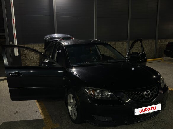 2006 Mazda 3 I (BK) Рестайлинг, чёрный, 550000 рублей - вид 1