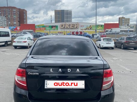 2018 Lada (ВАЗ) Granta I Рестайлинг, чёрный, вид 4
