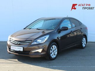 2016 Hyundai Solaris I Рестайлинг, коричневый, 1178000 рублей, вид 1