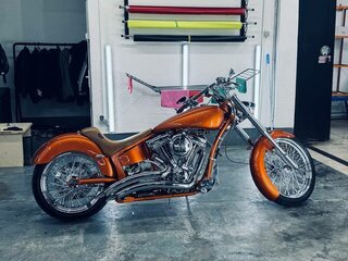 2009 Harley-Davidson Softail Custom, оранжевый, 1178759 рублей, вид 1