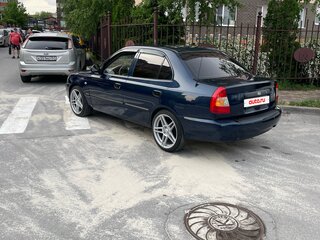2008 Hyundai Accent ТагАЗ II, синий, 575000 рублей, вид 2