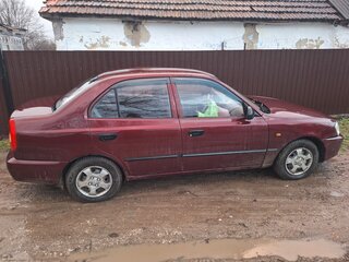 2007 Hyundai Accent ТагАЗ II, красный, 520000 рублей, вид 2