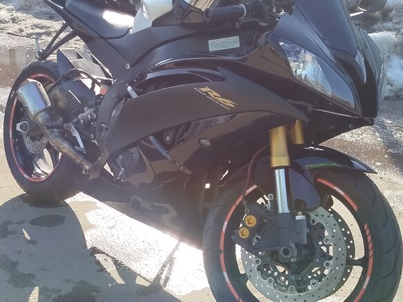 2008 Yamaha YZF-R6, чёрный, 750000 рублей - вид 2