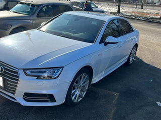 2017 Audi A4 40 TFSI Long V (B9), белый, 1650000 рублей, вид 1