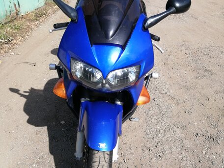 2001 Honda VFR 800, синий, 385000 рублей, вид 2