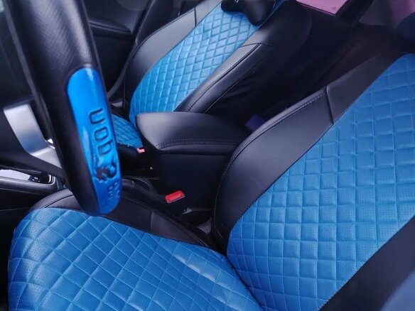 2017 Kia Rio IV, синий, 1420000 рублей - вид 3