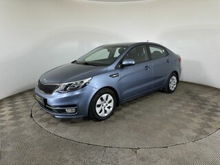 2016 Kia Rio III Рестайлинг, синий, 1340000 рублей, вид 1