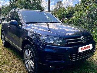 2010 Volkswagen Touareg II, синий, 1700000 рублей, вид 2