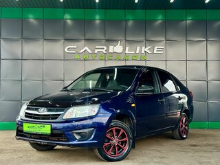 2015 Lada (ВАЗ) Granta I, синий, 399000 рублей, вид 2