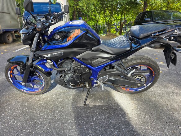 2018 Yamaha MT-25, синий, 250000 рублей - вид 2