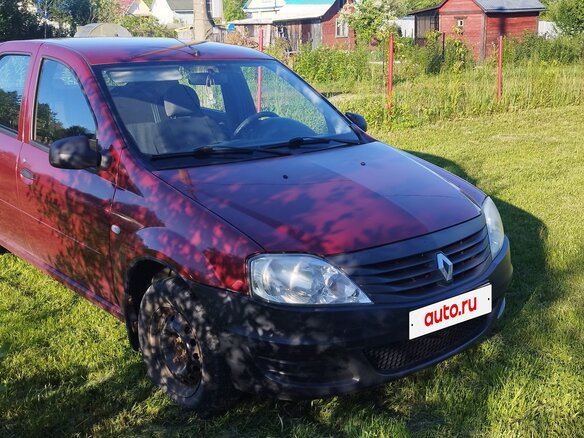 2013 Renault Logan I Рестайлинг, красный, 349000 рублей - вид 2