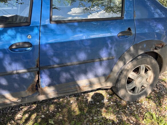 2006 Renault Logan I, синий, 110000 рублей - вид 6