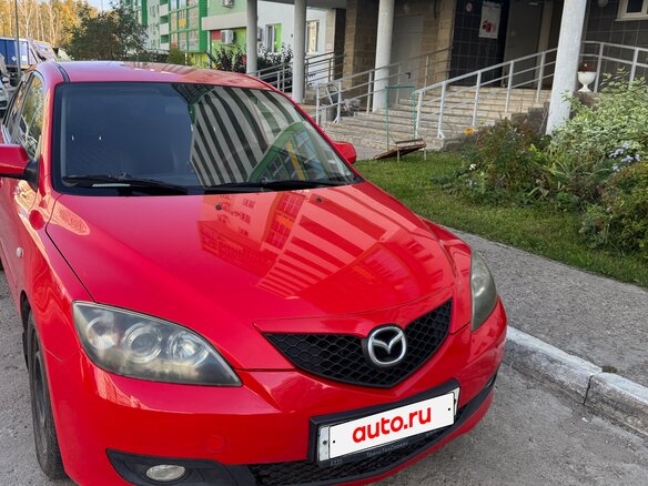 2008 Mazda 3 I (BK) Рестайлинг, красный, 780000 рублей