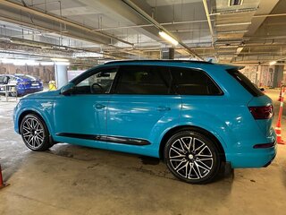 2019 Audi Q7 II (4M), голубой, 6000000 рублей, вид 3