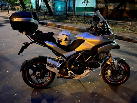 2013 Ducati Multistrada 1200, серебристый, 700000 рублей, вид 1