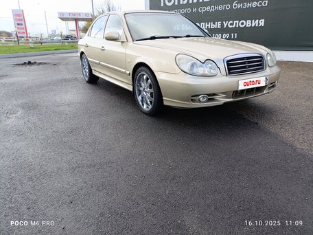 2005 Hyundai Sonata ТагАЗ IV (EF) Рестайлинг, бежевый, 630000 рублей, вид 3