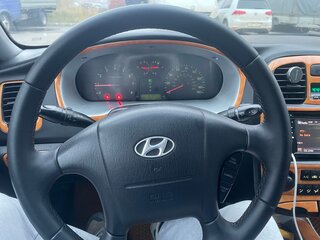 2003 Hyundai Sonata IV (EF) Рестайлинг, синий, 299999 рублей, вид 4