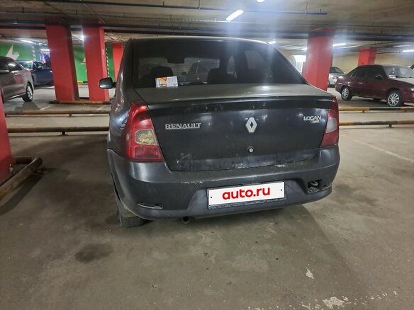 2014 Renault Logan I Рестайлинг, чёрный - вид 3