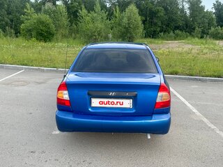 2003 Hyundai Accent ТагАЗ II, синий, 270000 рублей, вид 4