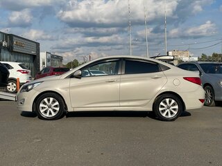 2016 Hyundai Solaris I Рестайлинг, бежевый, 879000 рублей, вид 2