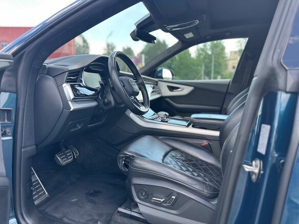 2021 Audi Q8 55 TFSI I (4M), синий - вид 6