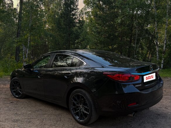 2017 Mazda 6 III (GJ) Рестайлинг, чёрный - вид 4