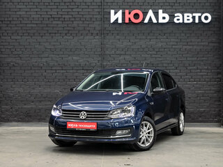 2017 Volkswagen Polo V Рестайлинг, синий, 1350000 рублей, вид 1