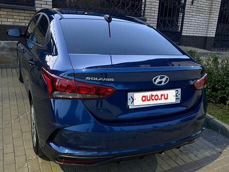2022 Hyundai Solaris II Рестайлинг, синий, 1350000 рублей, вид 1