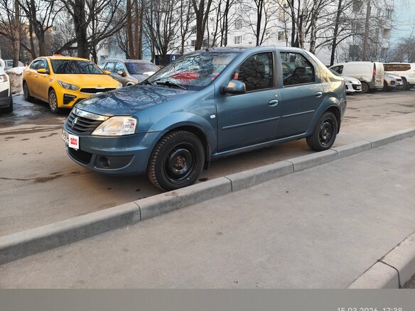 2011 Renault Logan I Рестайлинг, синий, 450000 рублей