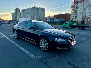 2010 Audi A8 Long III (D4), синий, 1650000 рублей, вид 2