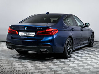 2019 BMW 5 серии 530i xDrive VII (G30/G31/G38), синий, 3200000 рублей, вид 5