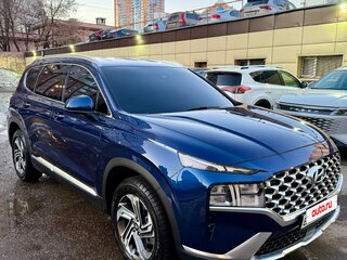 2021 Hyundai Santa Fe IV Рестайлинг, синий, 3300000 рублей, вид 1