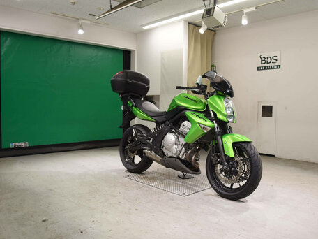 2008 Kawasaki ER-6N, зелёный, 395000 рублей, вид 3