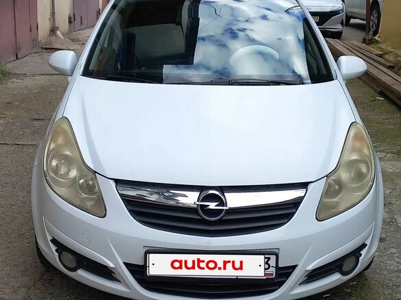 2008 Opel Corsa D, белый, 300000 рублей