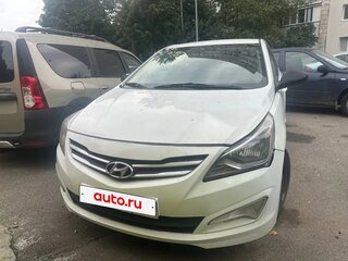 2016 Hyundai Solaris I Рестайлинг, белый, 545000 рублей, вид 1