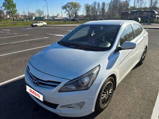 2014 Hyundai Solaris I Рестайлинг, белый, 859999 рублей, вид 2