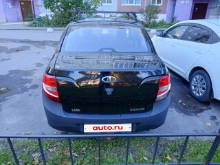 2014 Lada (ВАЗ) Granta I, чёрный, 360000 рублей, вид 4