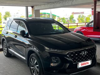 2019 Hyundai Santa Fe IV, чёрный, 2090000 рублей, вид 1