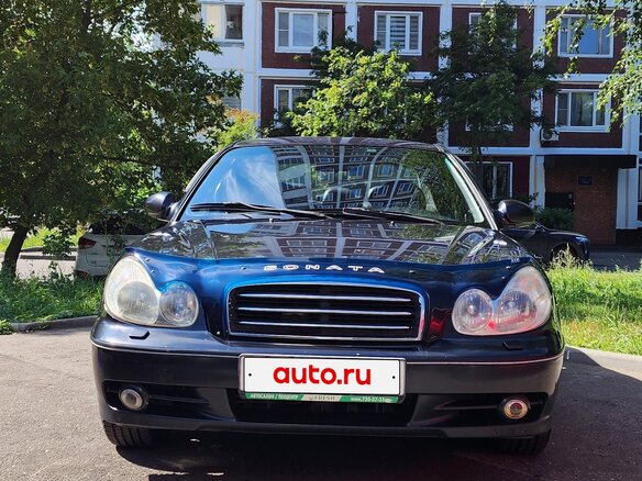 2006 Hyundai Sonata ТагАЗ IV (EF) Рестайлинг, чёрный